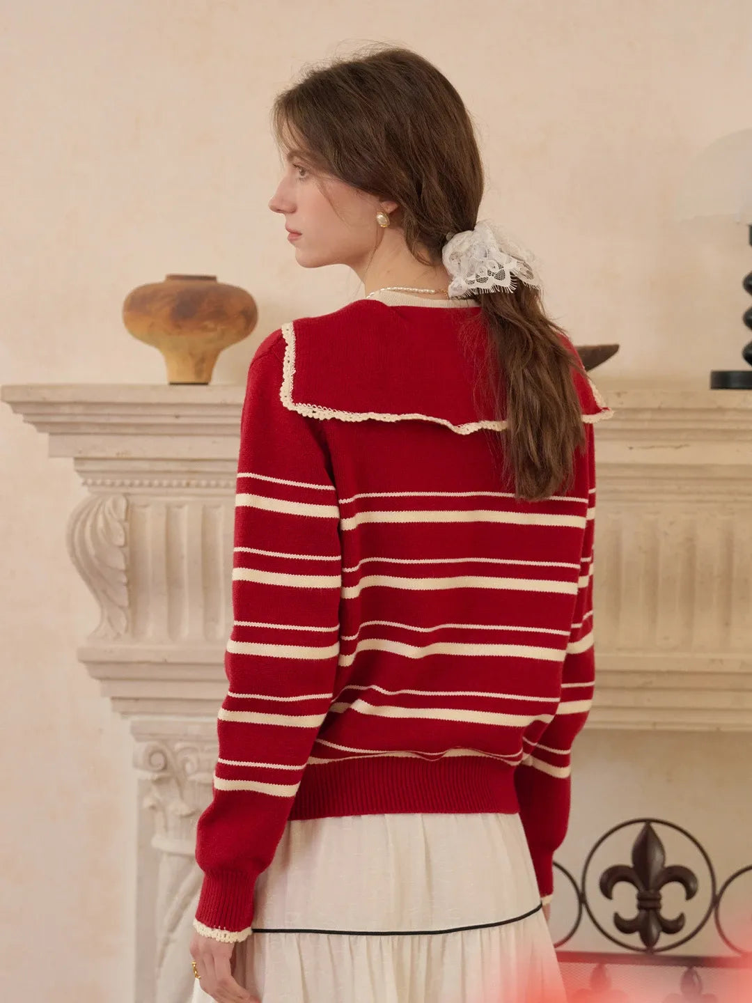 Stormi V-Neck Stripe Cardigan