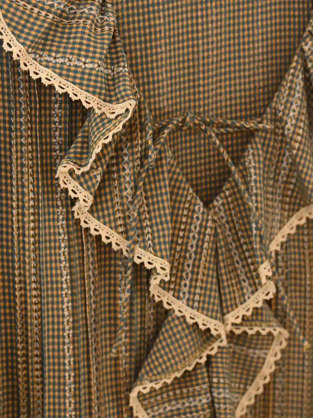 Celia V-Neck Ruffle Lace Blouse