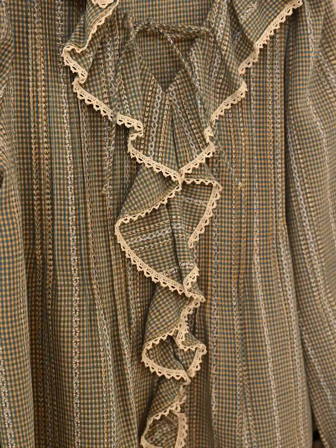 Celia V-Neck Ruffle Lace Blouse