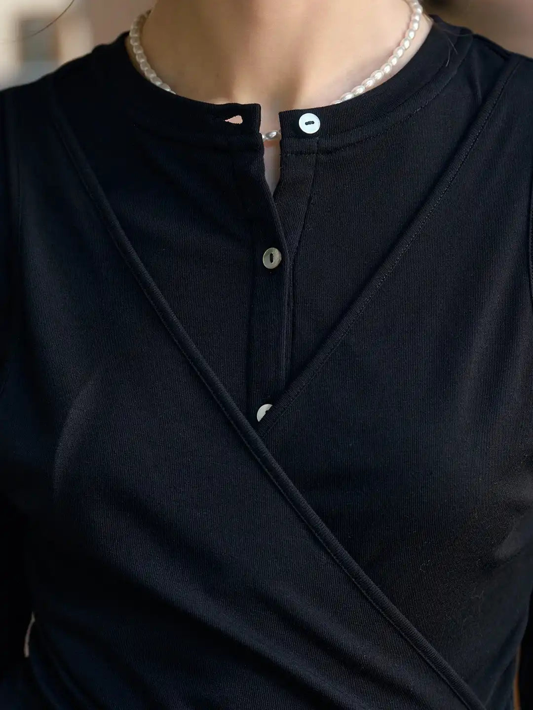 Zhuri Round Neck Wool Cardigan