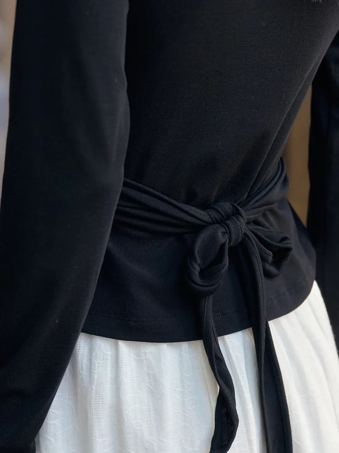 Zhuri Round Neck Wool Cardigan