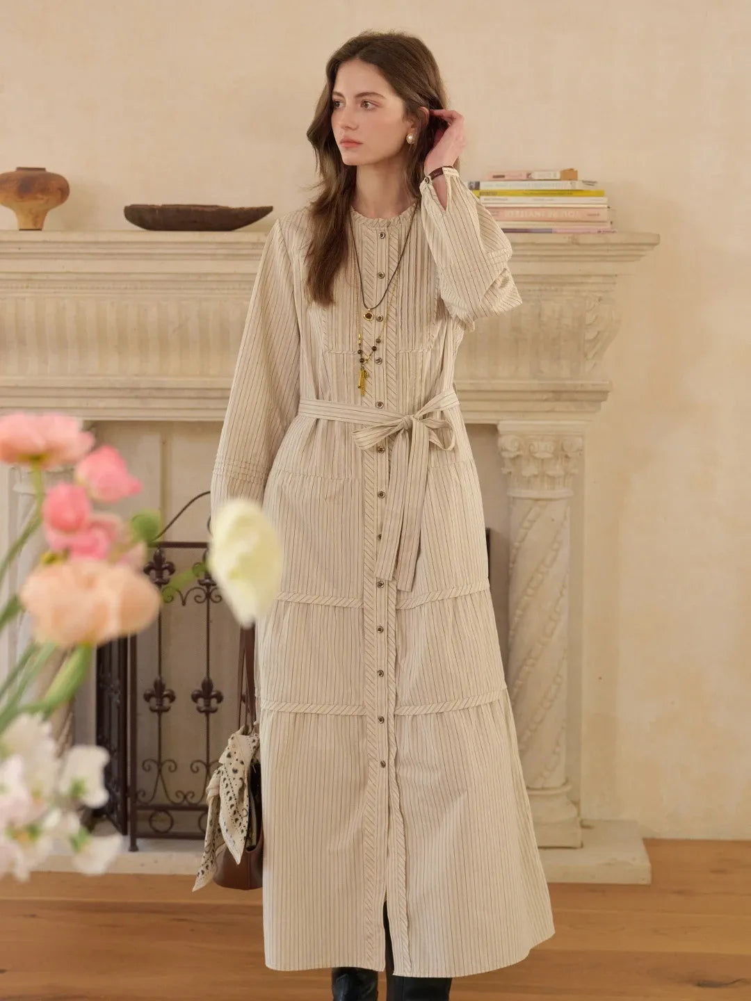 Janiyah Round Neck 100% Cotton Dress