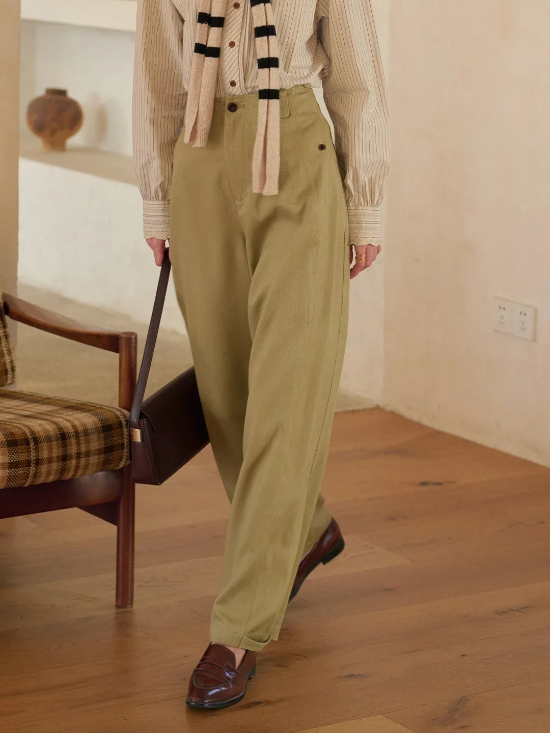 Ainara Lyocell Straight Trousers