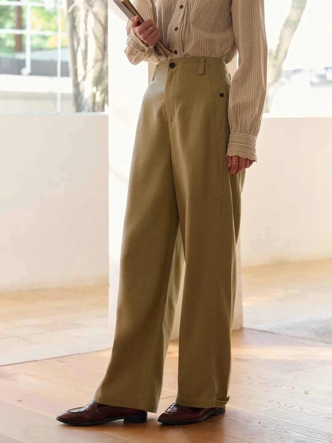 Ainara Lyocell Straight Trousers