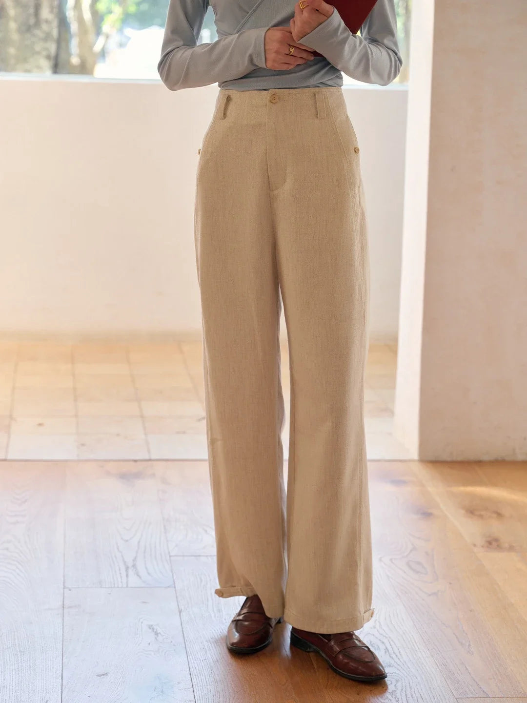 Ainara Lyocell Straight Trousers