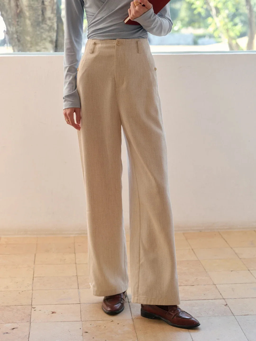 Ainara Lyocell Straight Trousers