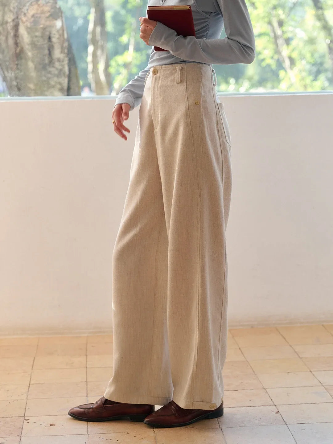 Ainara Lyocell Straight Trousers