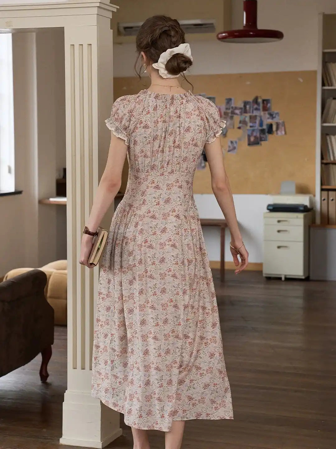 Ayra V-Neck Floral Dress