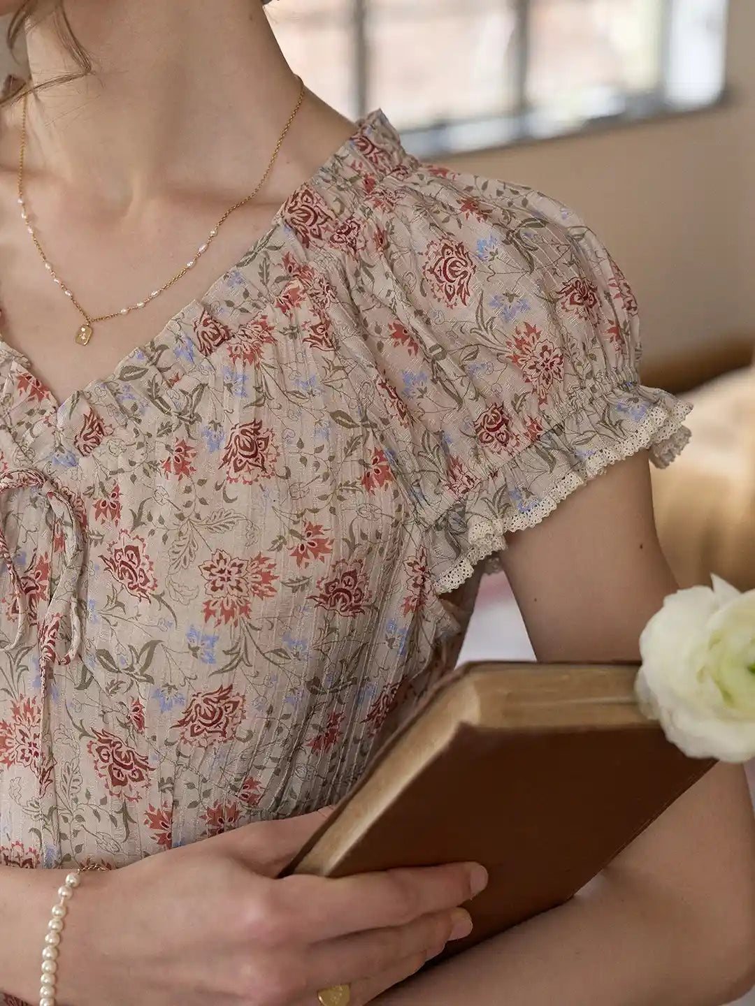 Ayra V-Neck Floral Dress