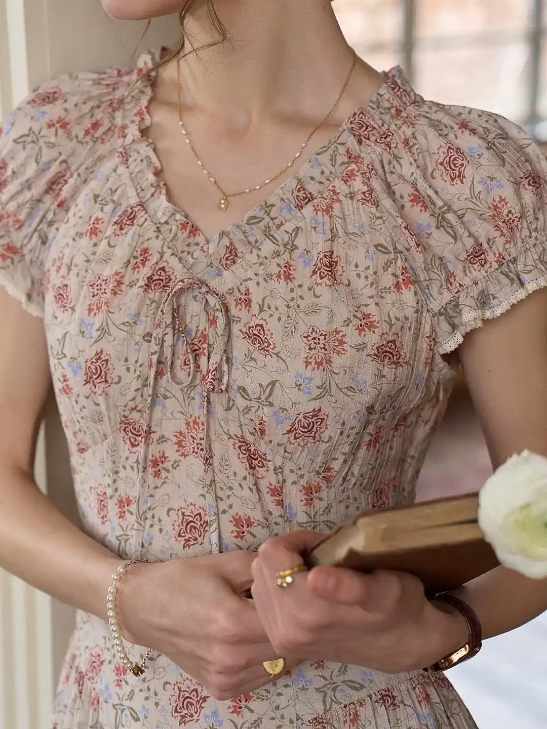 Ayra V-Neck Floral Dress