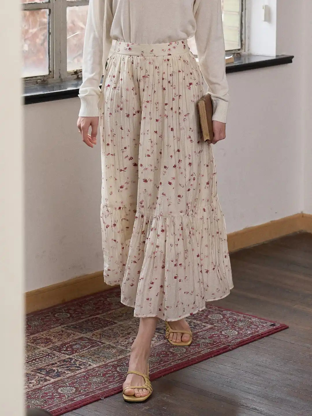 Malayah Lyocell Floral Skirt