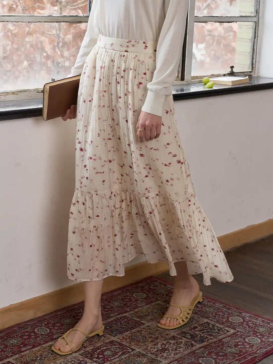 Malayah Lyocell Floral Skirt