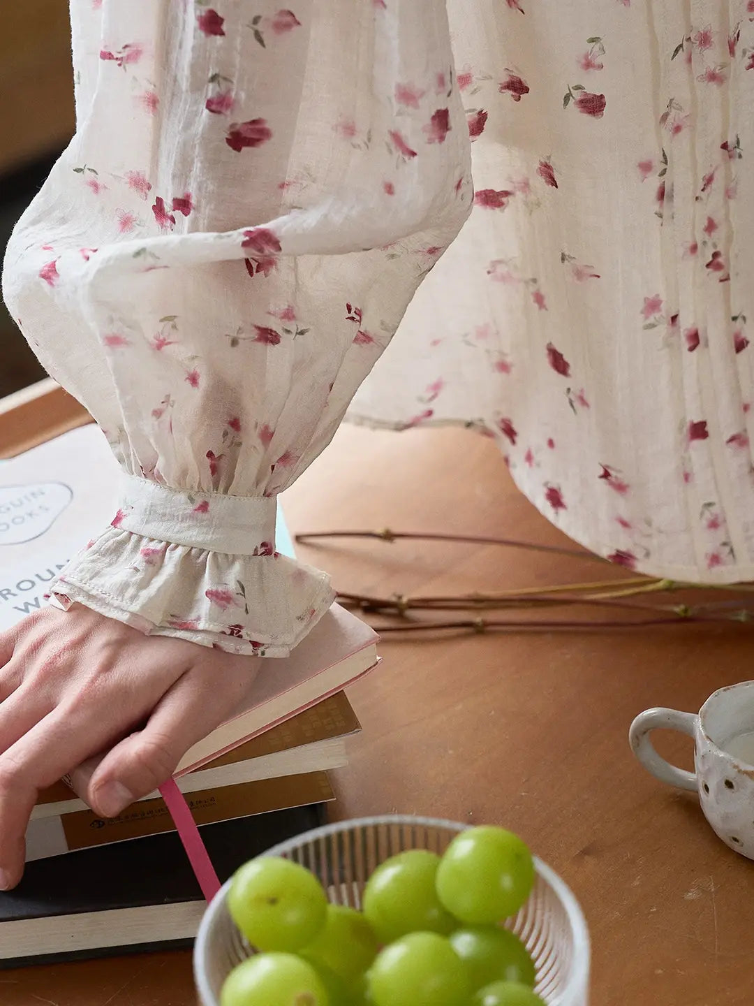 Layne Lace Collar Floral Blouse
