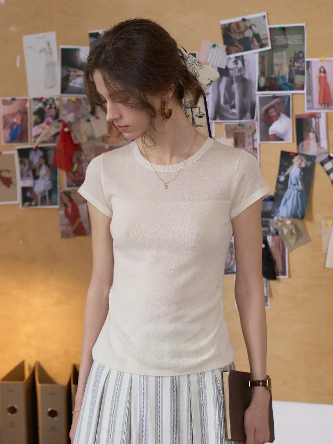 Elouise Round Neck Linen Top