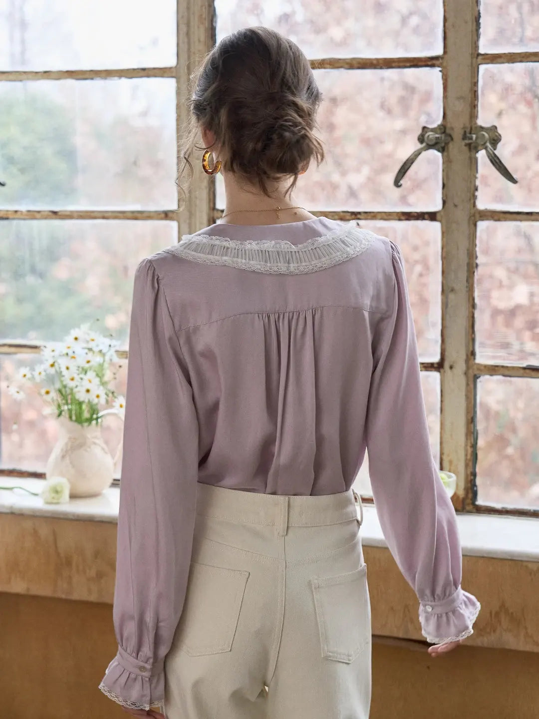 Kahlani Retro V-Neck Blouse