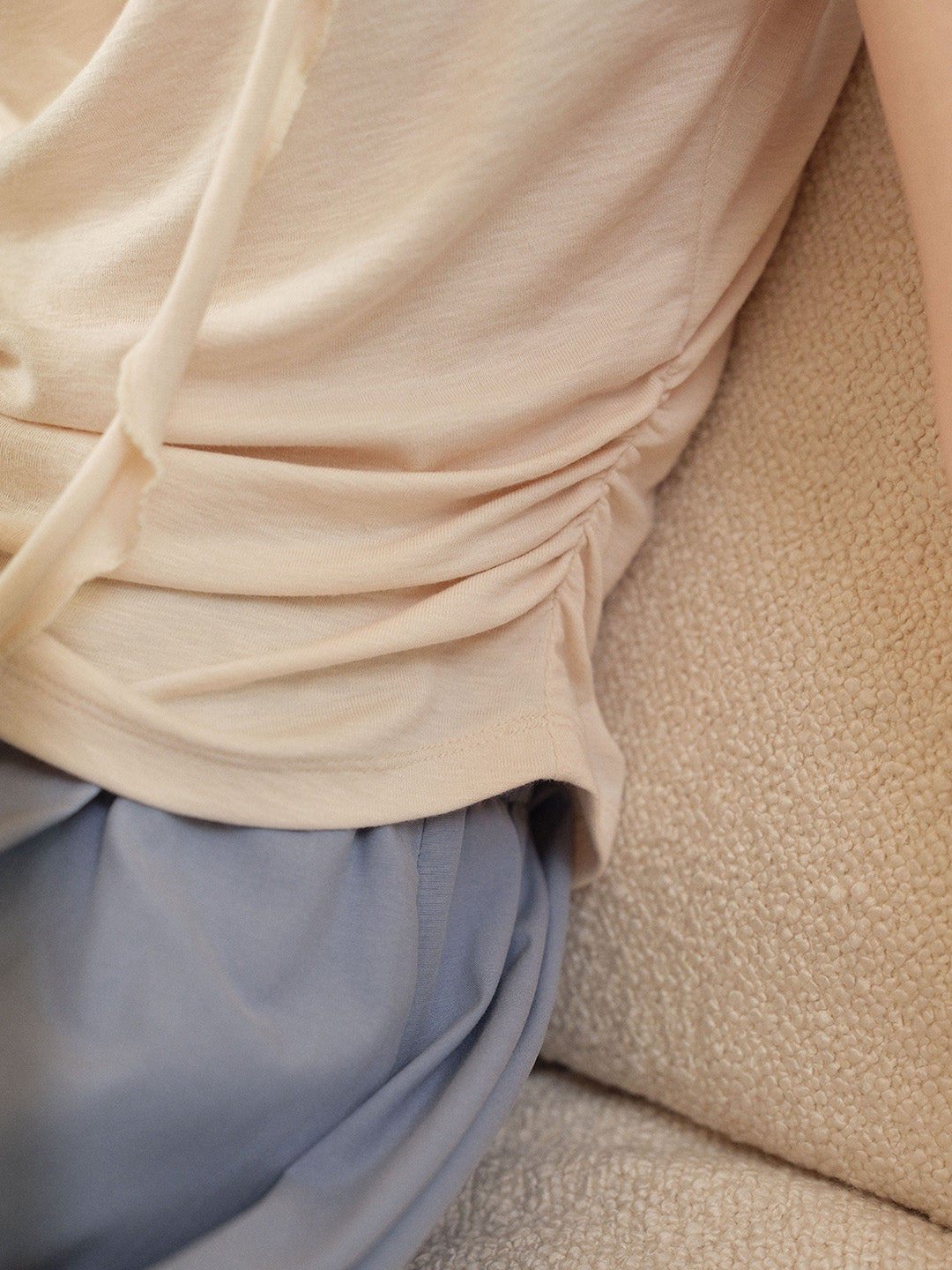 Ellianna Cowl Neck Cotton Top
