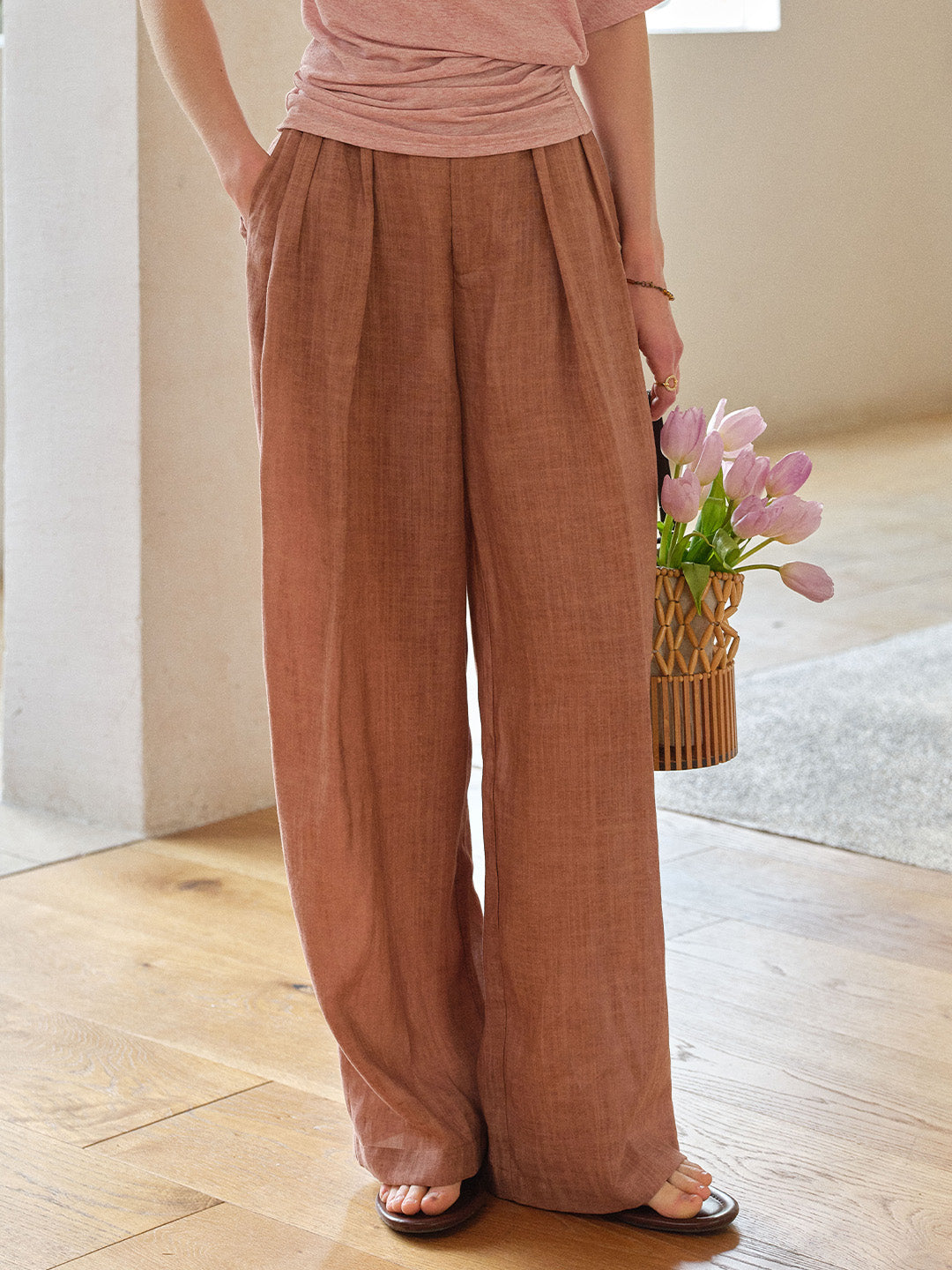 Rivka Drape Ramie Trousers