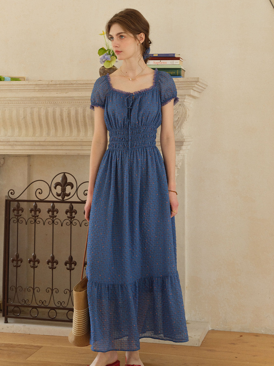 Carmen Sweetheart Neck Puff Sleeve Dress