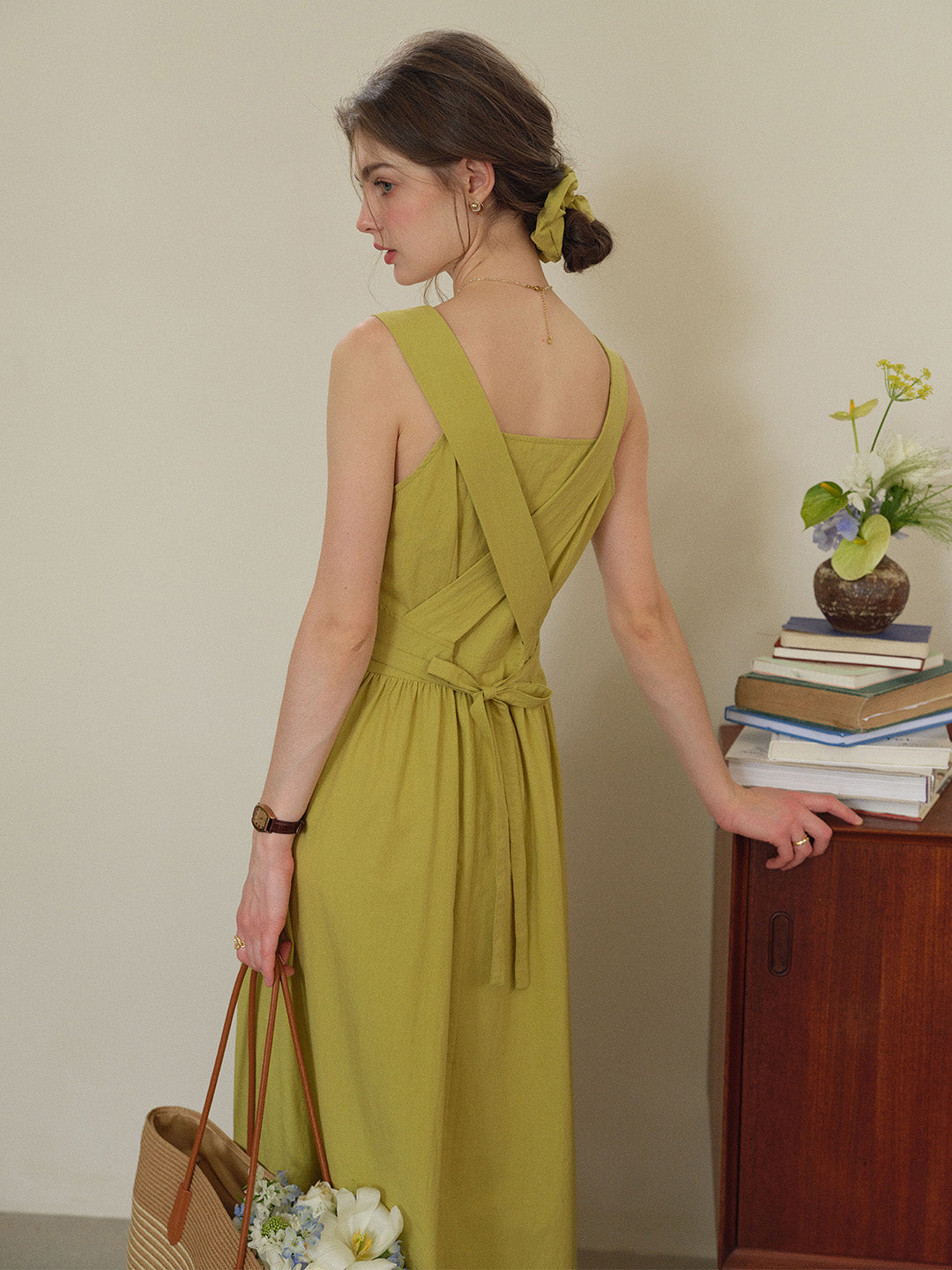 Dalia Round Neck Cotton Dress