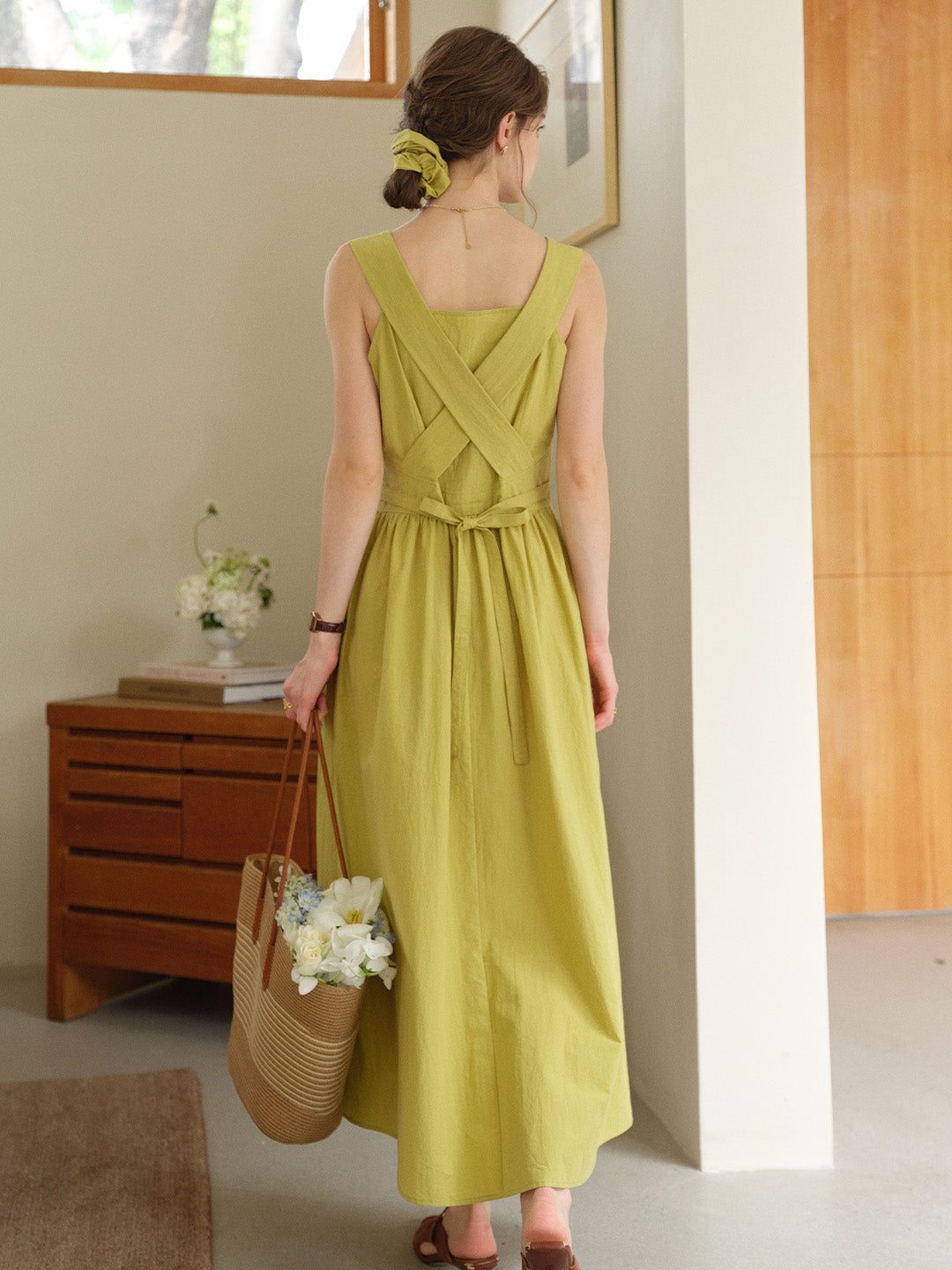 Dalia Round Neck Cotton Dress