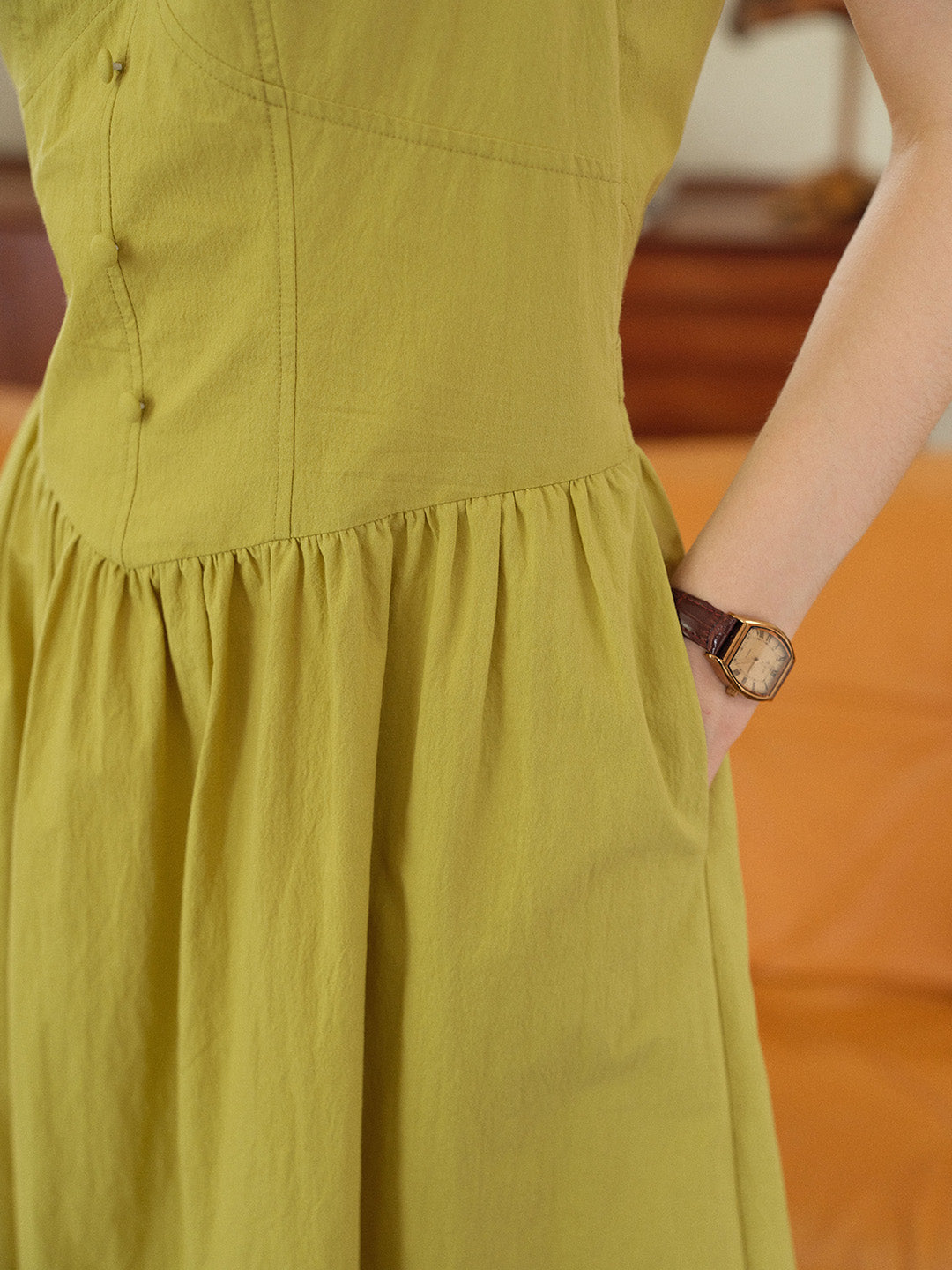 Dalia Round Neck Cotton Dress