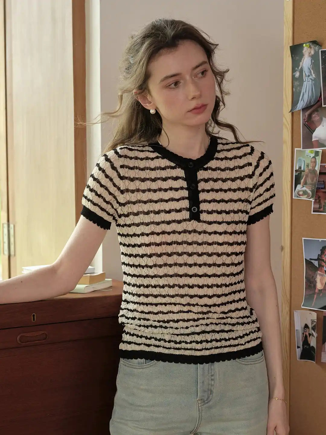 Mazie Round Neck Mulberry Silk Blouse