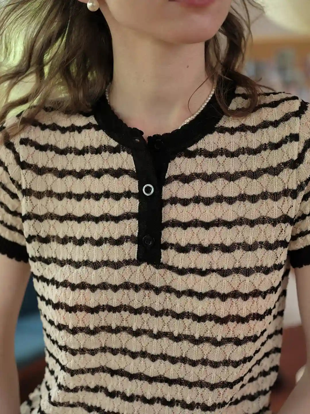 Mazie Round Neck Mulberry Silk Blouse