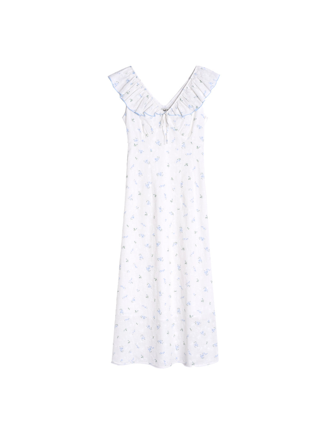 Zaylee V-Neck Tie 100% Cotton Dress