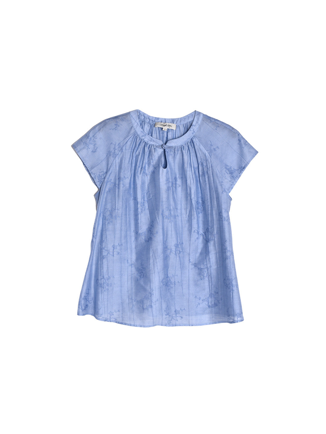 Ivory Round Neck New Chinese Style Blouse