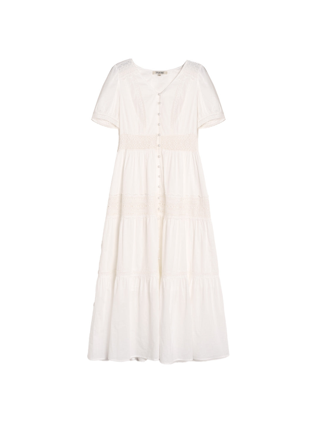 Ember V-Neck Hollow 100% Cotton Dress