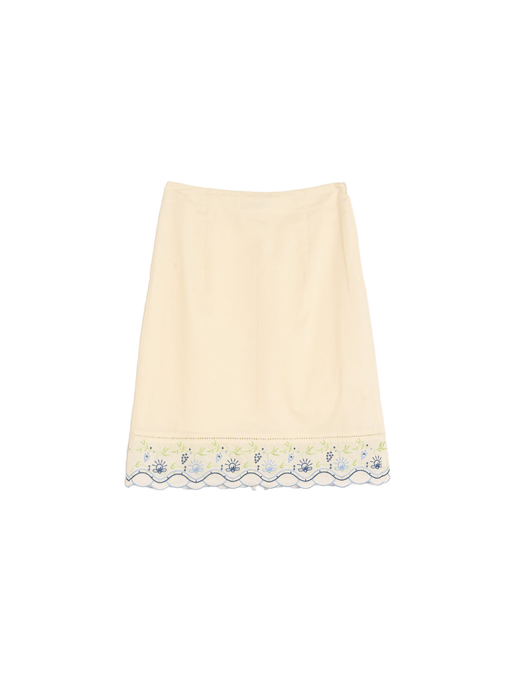 Annie Wear Comfort Stretch Cotton Slit Detailed Mini Skirt main image 0