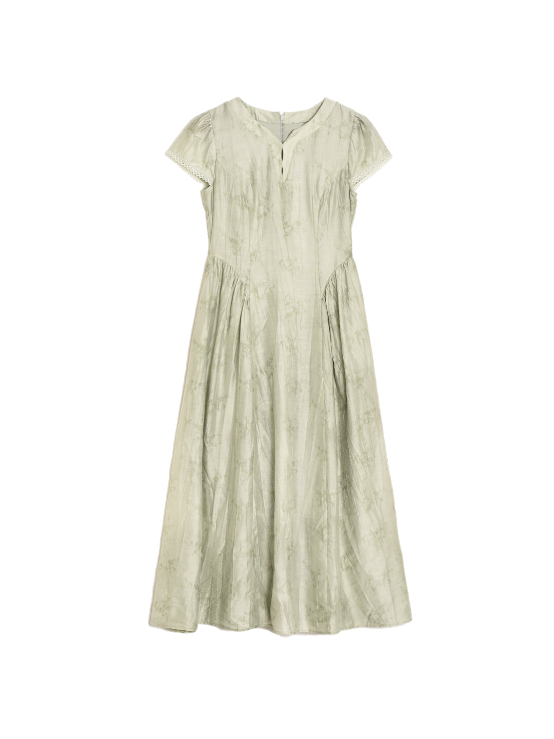 Kimberly New Chinese Style Round Neck Lycell Dress