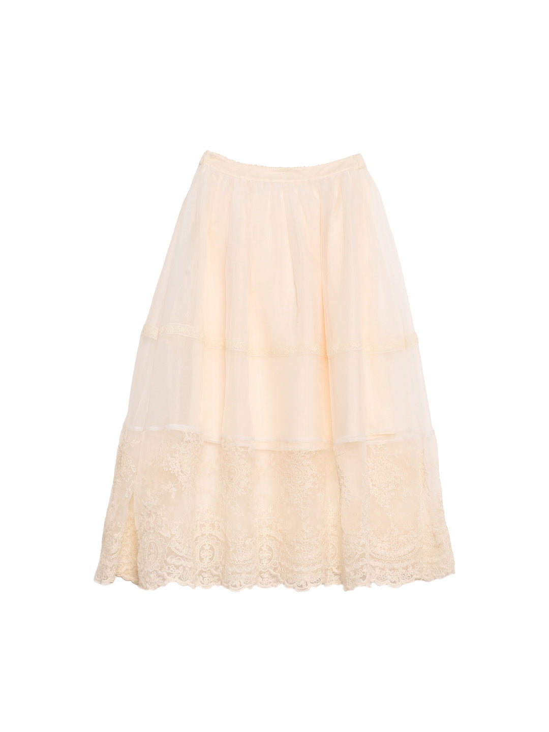 Demi Embroidery Texture Cotton Skirt