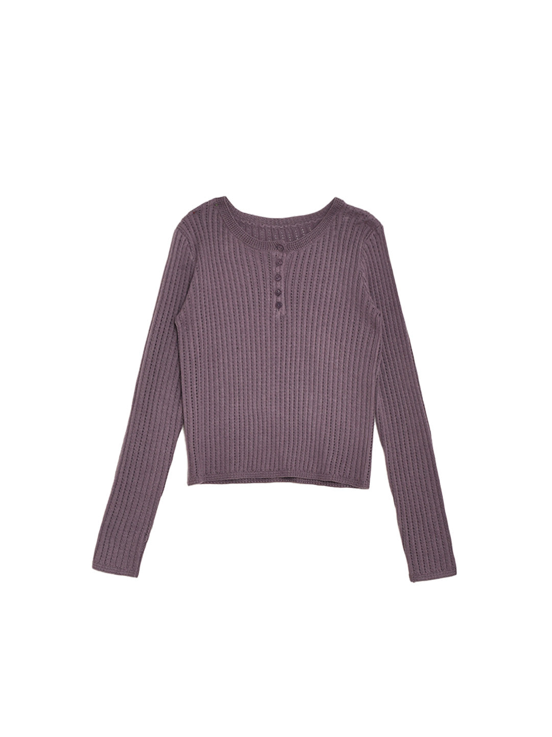 Kamryn Round Neck Ribbed Knit Top