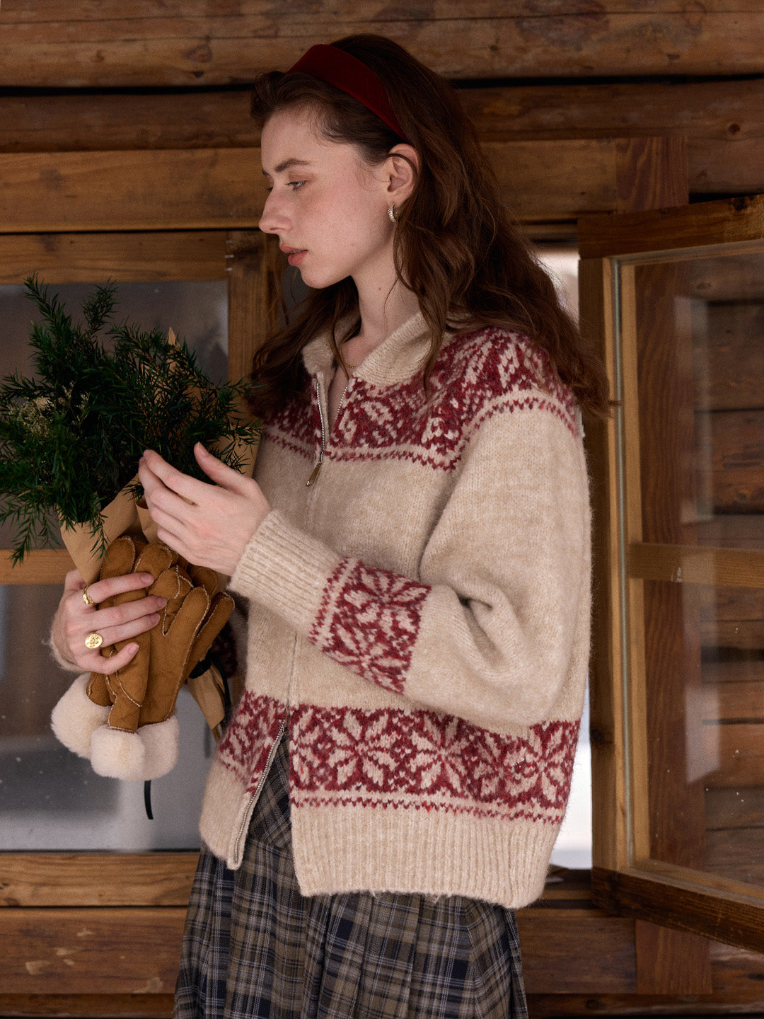 Novalee V-Neck Wool Cardigan