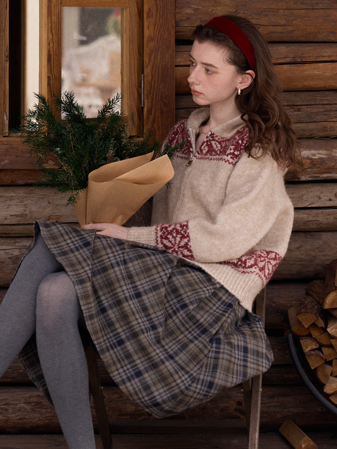 Novalee V-Neck Wool Cardigan