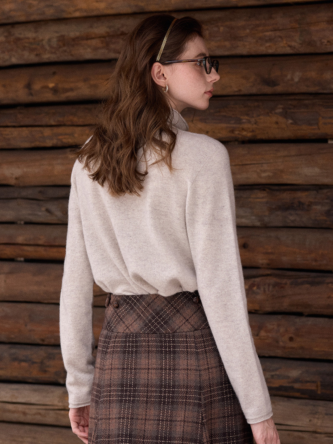 Marilyn Turtleneck Wool Cashmere Sweater