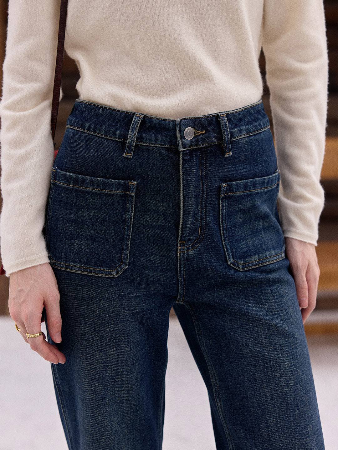 Kendra Cotton Flare Jeans