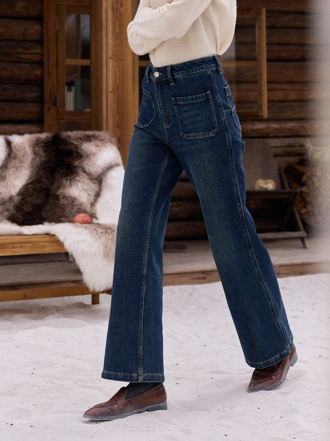 Kendra Cotton Flare Jeans