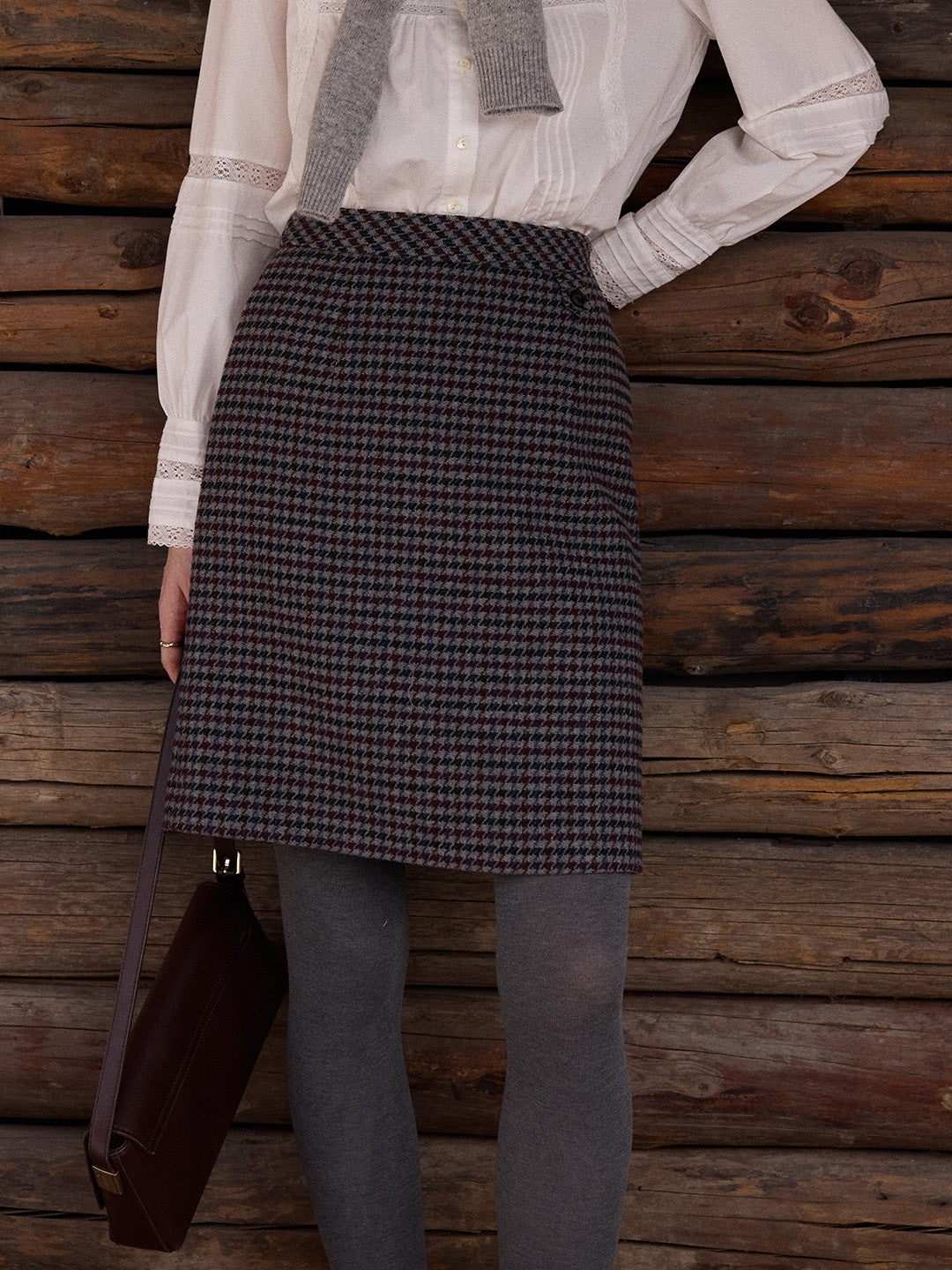 Kelly A-Line Wool Skirt