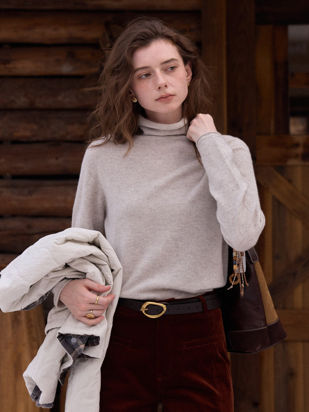 Marilyn Turtleneck Wool Cashmere Sweater