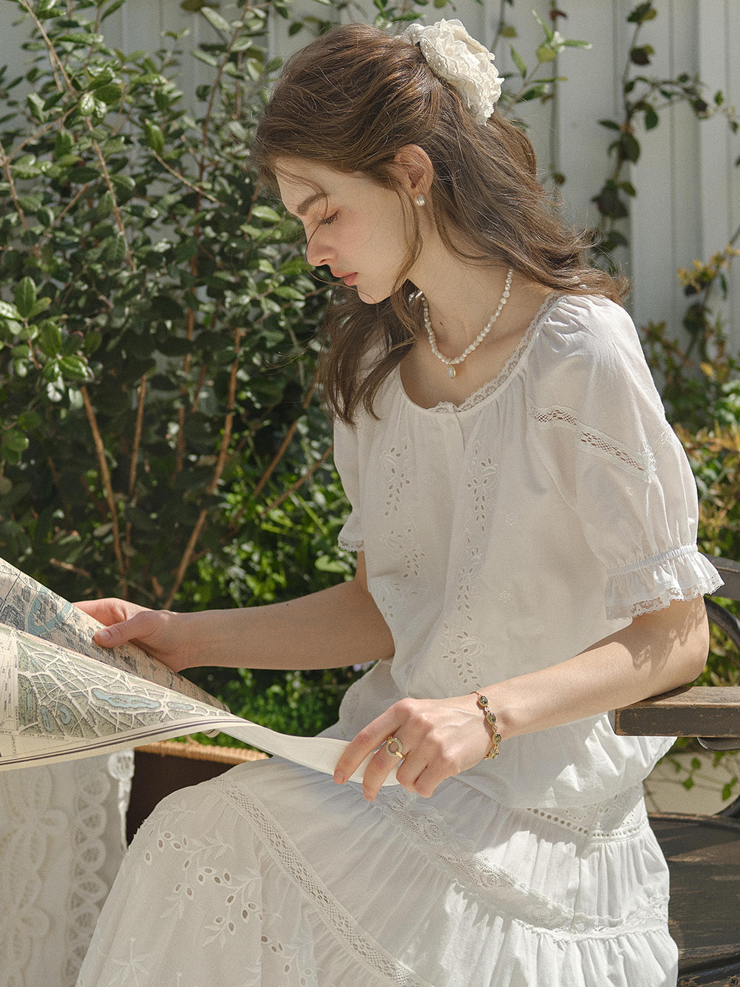 Samara Round Neck 100% Cotton Blouse