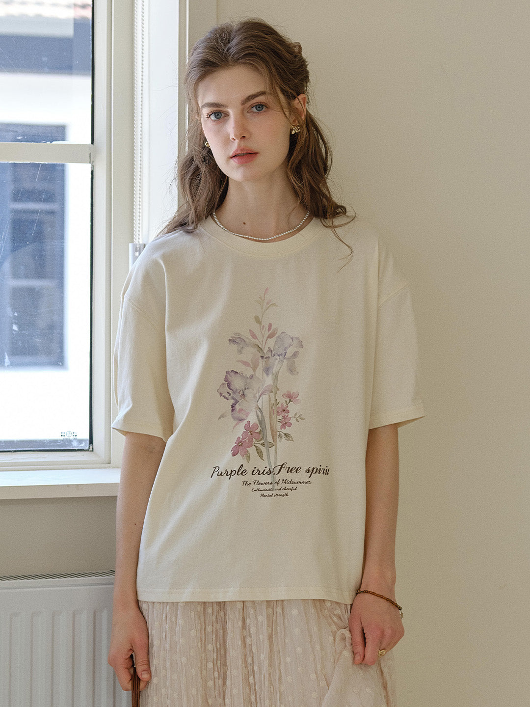 Lucy Round Neck 100%Cotton Printed T-shirt