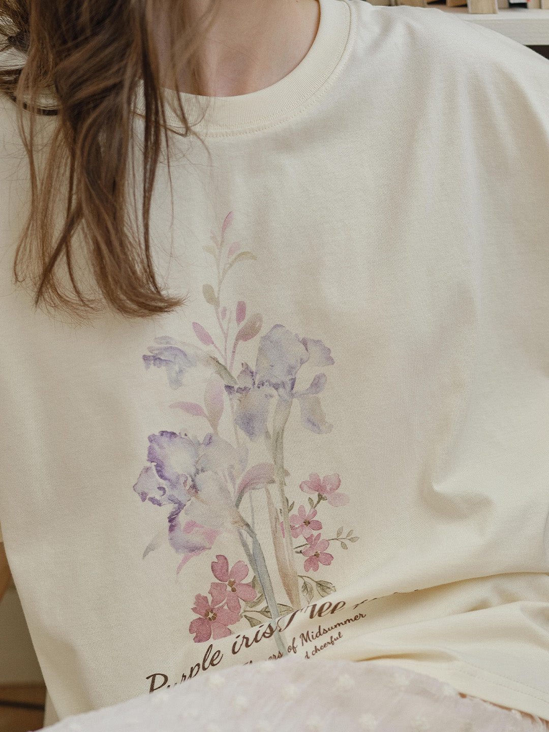 Lucy Round Neck 100%Cotton Printed T-shirt