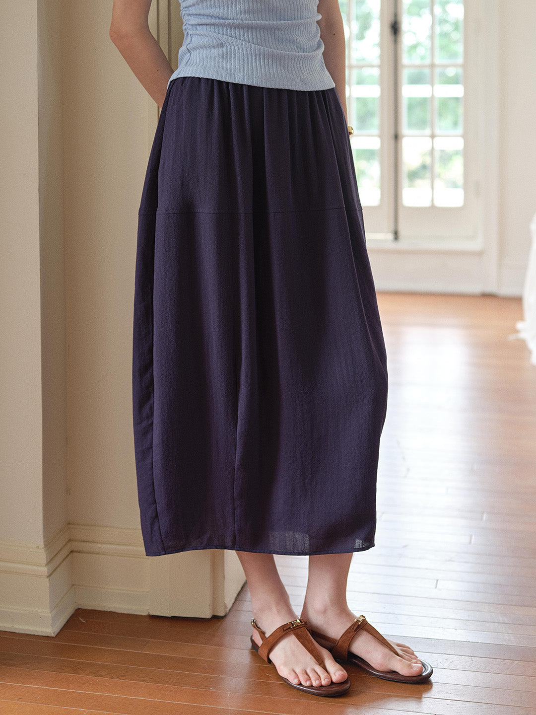 Delia Simple Short Loose Skirt