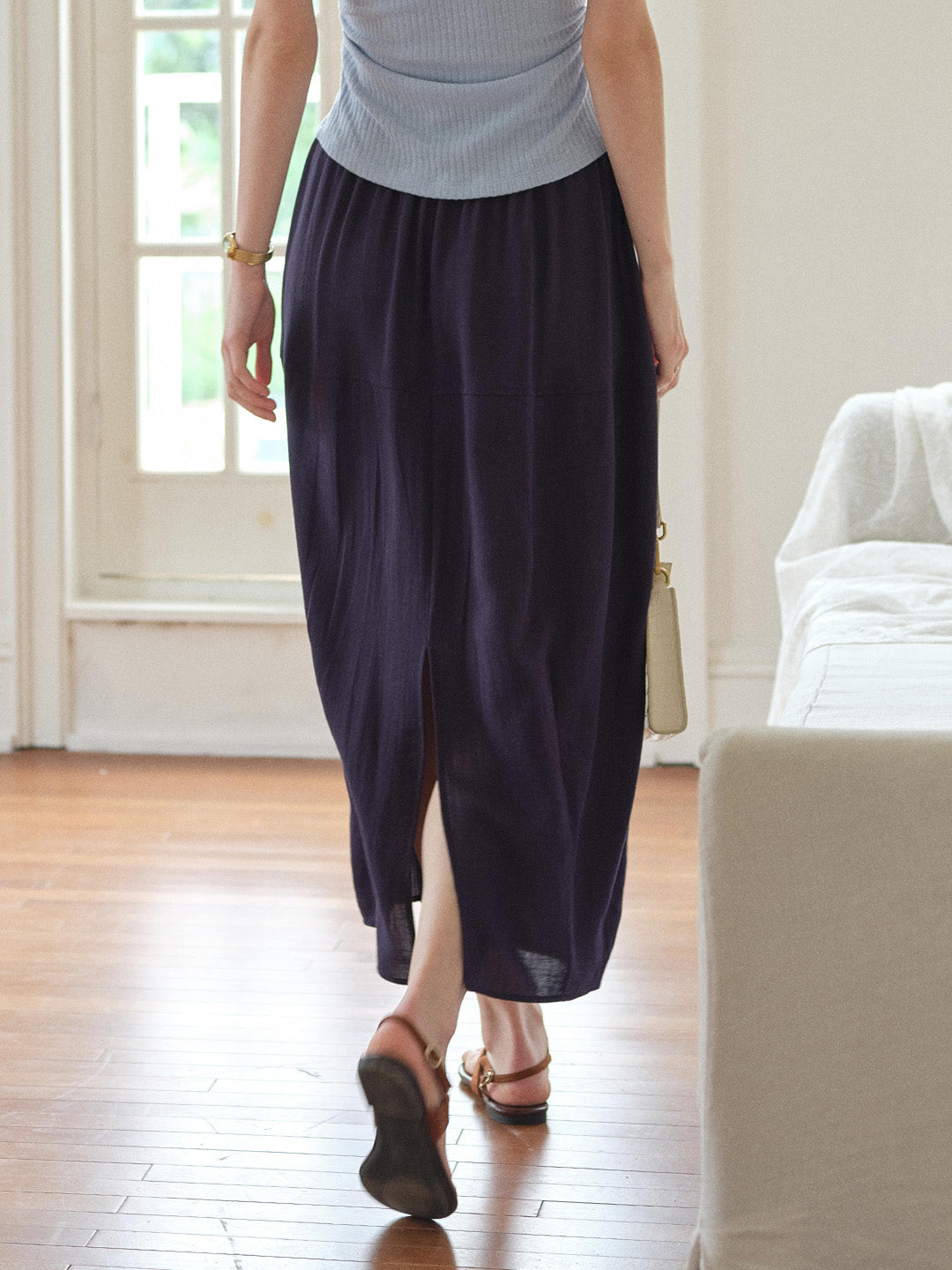 Delia Simple Short Loose Skirt