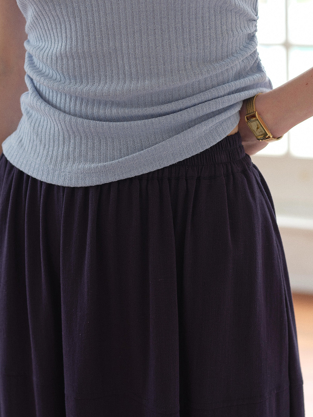 Delia Simple Short Loose Skirt