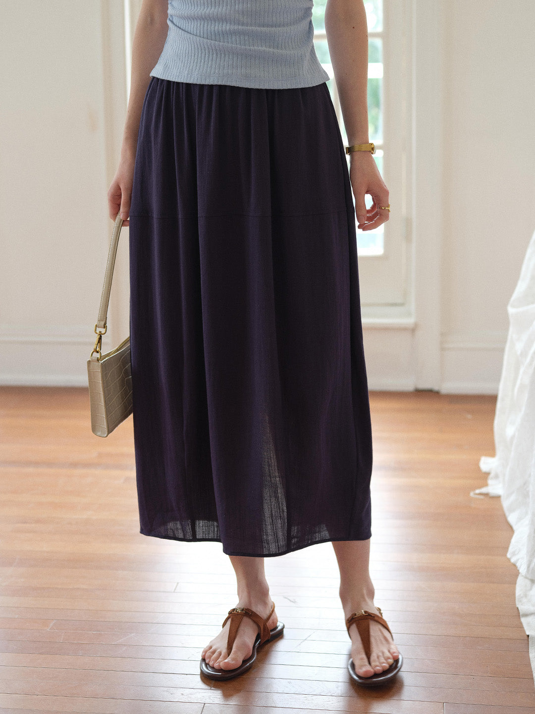 Delia Simple Short Loose Skirt
