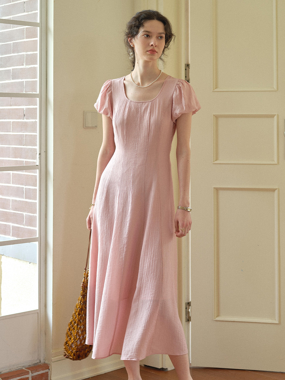 monica pink dress Azazie Monica