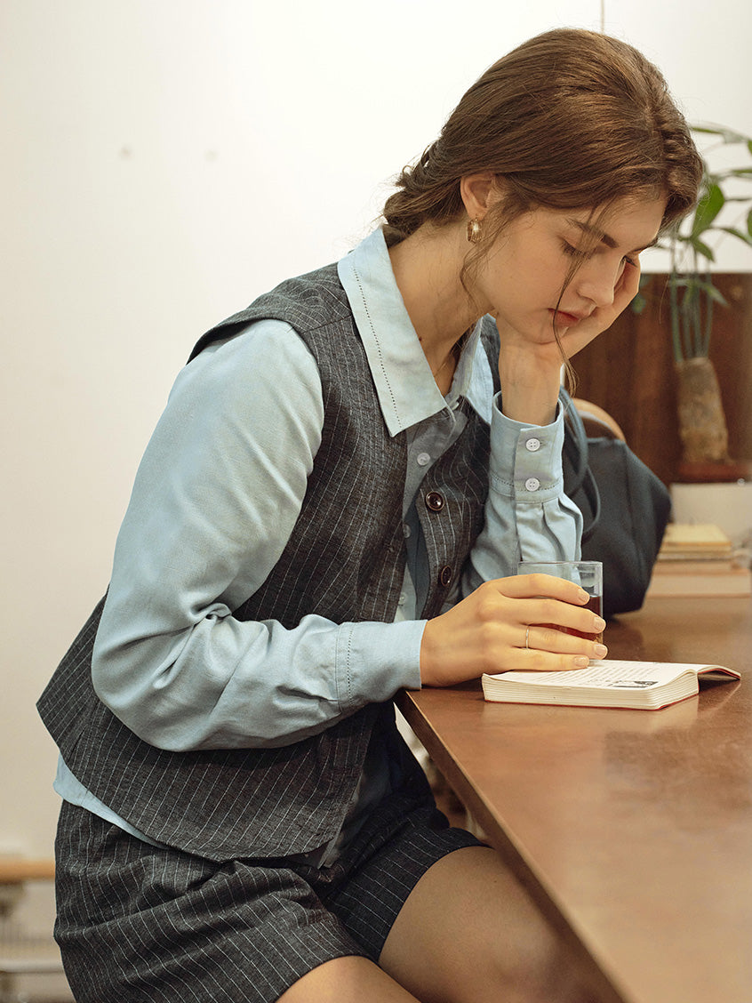 Mallory Classic Striped All-Purpose Vest